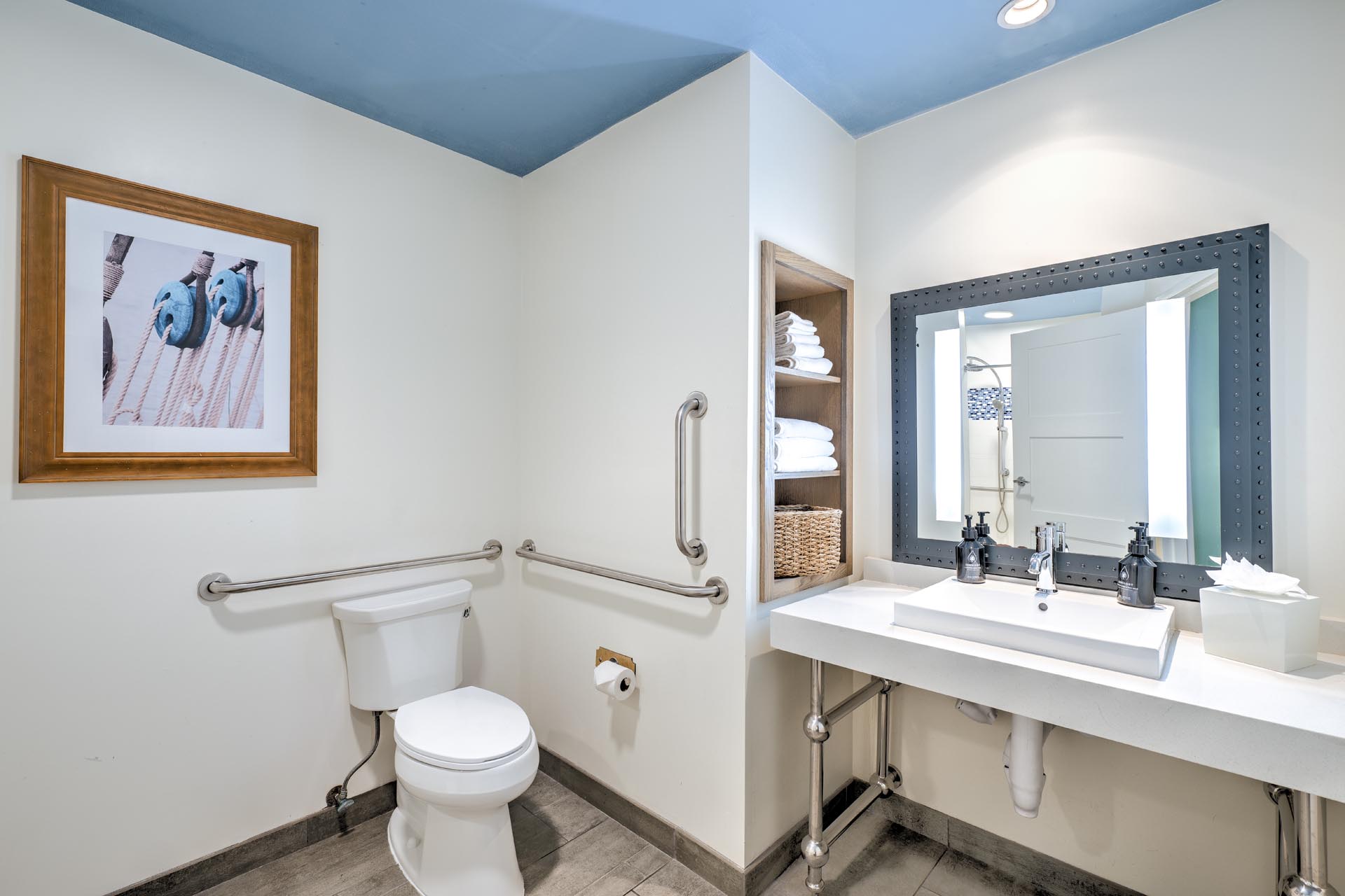 Guest bathroom with ADA amenities
