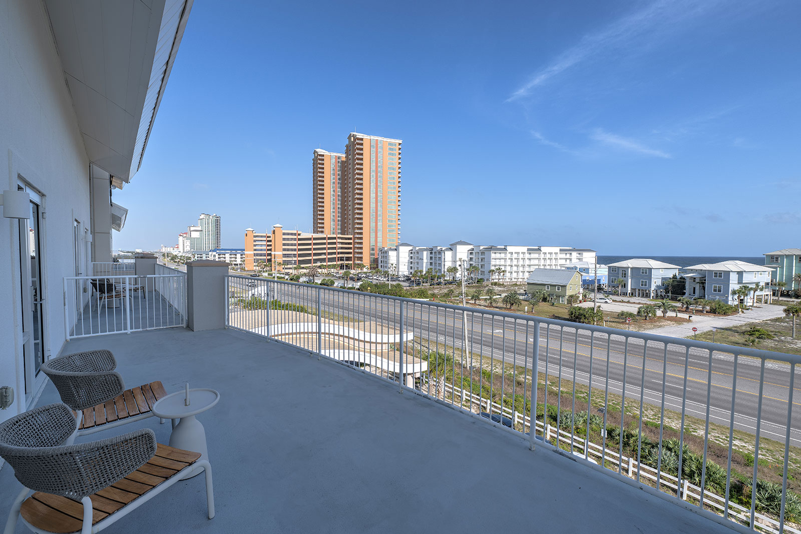 Guest room balcony view