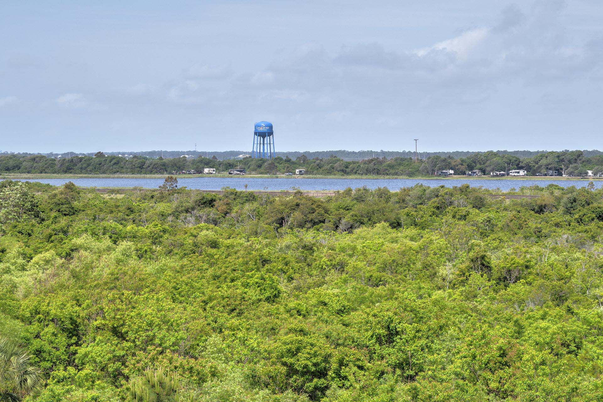 View of State Park from guest room